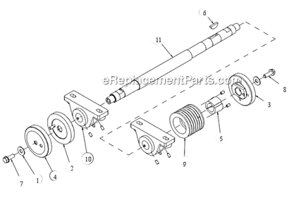 Part Location Diagram of 165696 MK Diamond Pulley, 7/3Vx/4.8 X 1615Tb
